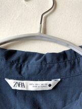 ザラ ZARA 大人可愛い後ろプリーツ切替ゆったりオーバーサイズシャツワンピース♪_画像10