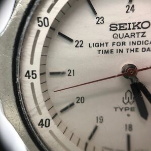【稼働品】SEIKO QZ TYPEⅡ 7559-6010タイプ2 TIME IN THE DARK アナログ クォーツ 腕時計 希少の画像9