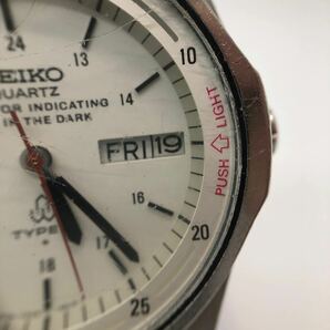 【稼働品】SEIKO QZ TYPEⅡ 7559-6010タイプ2 TIME IN THE DARK アナログ クォーツ 腕時計 希少の画像7