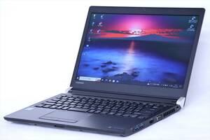 【1円～】コスパ最高！バッテリー良好！Office2021搭載即戦力PC！dynabook R73/J Celeron 3865U RAM8GB SSD128GB M.2 13.3TFT Win10