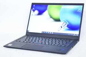 【即配】10世代CPU 薄型軽量フラッグシップPC ThinkPad X1 Carbon Gen8 i5-10210U RAM16G SSD256G 14型FHD Wi-Fi6 Win10Pro 2020/9製