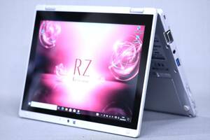 【1円～】10.1型WUXGA液晶2-in-1タブレットPC!超軽量745g!Let's note CF-RZ6 i5-7Y57 メモリ8G SSD256G Win10リカバリ ACアダプタ付属