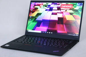 【1円～】10世代CPU Office2021 薄型軽量フラッグシップ ThinkPad X1 Carbon Gen8 i5-10210U RAM16G SSD256G 14FHD WiFi6 Win10 2020/9製