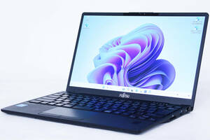 【1円～】バッテリー良好 11世代CPU Win11Pro 2021/7製 極軽極薄 LIFEBOOK U9311/F i3-1125G4 RAM8G SSD256G 13.3型FHD Wi-Fi6 顔認証