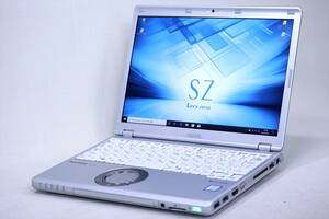 【1円～】Corei7 贅沢スペック搭載!LTE対応モデル!超軽量PC!Let's note CF-SZ6 i7-7600U RAM16G SSD512G 12.1WUXGA Win10リカバリ