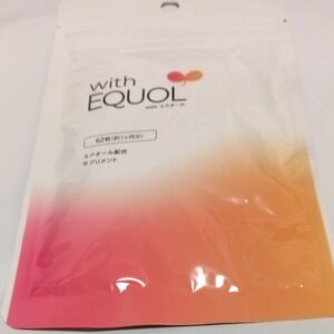 【ゆうパケットポストmini限定発送】エクオール 10mg配合 サプリ 国内製造 小粒 with EQUOL 約1ヶ月分 62粒