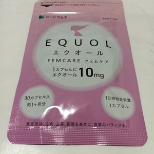 【ゆうパケットポストmini限定発送】エクオール フェムケア 30カプセル シードコムス 1粒10mg 高配合 サプリ 国内製造