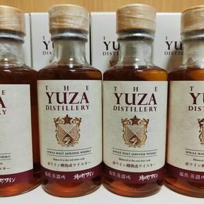 シングルモルト・ジャパニーズウイスキー「YUZA 朝日町ワイン樽熟成ウイスキー」180ml ４本セット