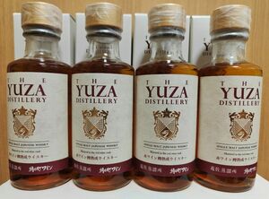 シングルモルト・ジャパニーズウイスキー「YUZA 朝日町ワイン樽熟成ウイスキー」180ml ４本セット