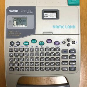 美品　CASIO ネームランド KL-800 漢字ラベルプリンター 稼働品 カシオ