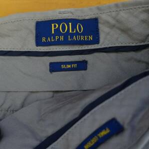 POLO RALPH LAUREN ポロラルフローレン コットンパンツ チノパン ３２ メンズ グレーの画像3