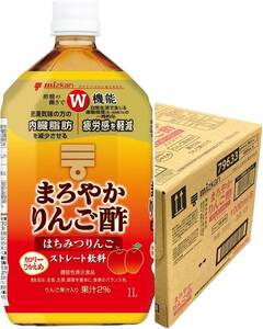 mitsu can ... Karin . уксус мед яблоко распорка 1000ml×6шт.@ функциональность отображать еда 