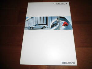 レガシィ・ツーリングワゴン　【4代目前期　BP5　カタログのみ　2003年6月　61ページ】　2.0GTスペックB他　