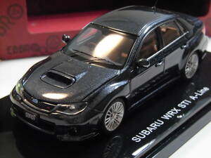 スバルWRX　STI　Aライン　グレイ　【エブロ　1/43　ミニカー】　インプレッサWRX