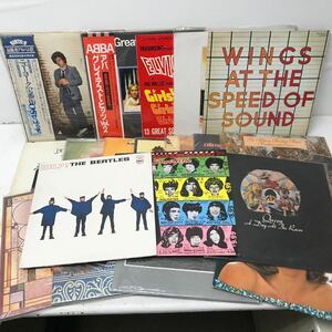 I0418D3 summarize * western-style music LP record 19 volume set music / Beatles / The * low ring * Stone z/ Queen / ABBA / ELVIS other 