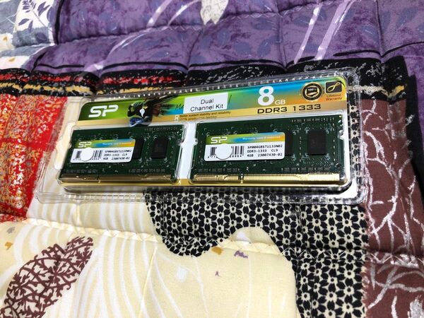 シリコンパワー ノートPC用メモリ 204Pin SO-DIMM DDR3-1333 PC3-10600 4GB×2枚