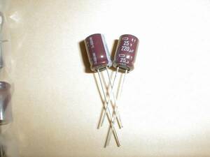  Nippon Chemi-Con height performance * electrolytic capacitor 25V 220μF 6 piece 
