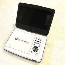 1円スタート 【超希少な箱付き良品】 VERTEX PDVD-V103T [10.1型ポータブルDVDプレーヤー] 現状品　ホワイト　ブラック_画像4