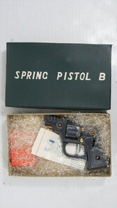 TOKYO T.K. SPRING PISTOL B リボルバー ピストル 弾/的/箱付き 日本製 デッドストック 雑貨[未使用品]