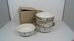 Ямато семейный белый десертный шар (средний) 5 Set Bowl Tableware Western Dailware Band, изготовленная в Японии [неиспользованный]