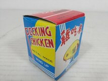 PECKING CHICKEN ブリキ ゼンマイ式 中国製 鶏 鳥 ビンテージ 箱付き 雑貨[未使用品]_画像9