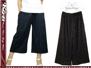 L-LL stripe pattern capri pants 8 minute height summer trousers lady's relax comfort .. men's underpants like Bermuda shorts half edge height ... light .. part shop put on new goods 