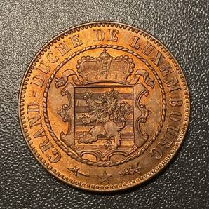 1870ルクセンブルク大公国10セント 銅貨 コイン 硬貨 古銭 美品 レアの画像1