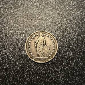 1920スイス1/2フラン銀貨 コイン 硬貨 古銭 美品 レアの画像2