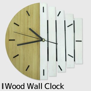 インダストリアル 掛け時計 木製 ウッド ウォールクロック アンティーク ヴィンテージ シンプル インテリア おしゃれ 【BT-50】