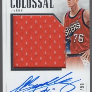 17-18 Panini National Treasures Shawn Bradley JSY Auto /99の画像1