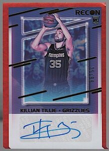 20-21 Panini Recon Red Killian Tillie Auto RC /99 難あり