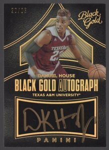 2016 Panini Black Gold Multi Sport Danuel House Auto /25