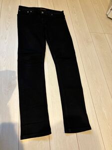 ヌーディージーンズ　ブラック　スキニー　nudie jeans