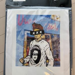 GOD SELECTION XXX CHRIS NAMAIZAWA ナマイザワ クリスT-shirt ゴッド セレクション トリプルエックス Tee サイズL 未使用 Tシャツホワイトの画像7