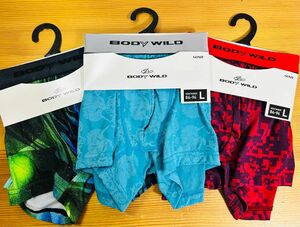 BODY WILD ボディワイルド ボクサーパンツ ボクサーブリーフ L 3枚