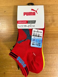 PUMA レディース スニーカーソックス 3足 靴下