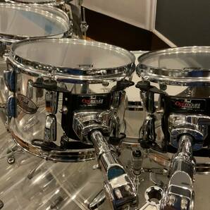 Pearl CRYSTAL BEAT CRB525FP ドラムセット（ 8"タム 14FT 追加） ワンオーナー 新品同様の画像5