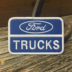 フォード トラックス 長方形 ワッペン ◆ Ford Trucks アメ車 パッチ アイロン接着対応 CAWP079