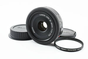 ★☆極上美品★ CANON キャノン EF 40mm F2.8 STM ブラック 単焦点レンズ 動作好調！#240421