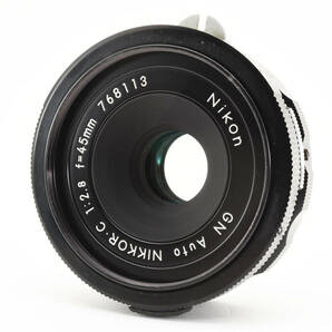 ★☆極上美品★ NIKON GN Auto Nikkor・C 45mm F2.8 非Ai パンケーキレンズ ニコン★清潔感溢れる綺麗な外観！#240451の画像2