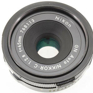 ★☆極上美品★ NIKON GN Auto Nikkor・C 45mm F2.8 非Ai パンケーキレンズ ニコン★清潔感溢れる綺麗な外観！#240451の画像10