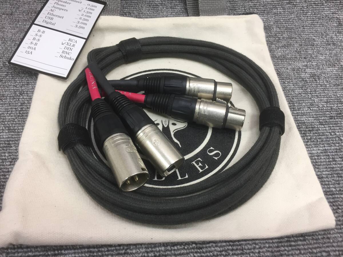 Luna Cables XLRケーブル GRIS XLR 3m グリ ルナケーブル インターコネクトケーブル ペア 3.0m Luna Cables XLRケーブル GRIS XLR 3m グリ ルナケーブル インターコネクトケーブル ペア 3.0m