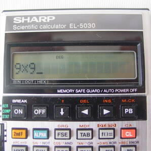 ★美品 SHARP シャープ EL-5030 関数電卓 Scientific calculator の画像4