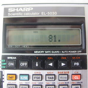 ★美品 SHARP シャープ EL-5030 関数電卓 Scientific calculator の画像5