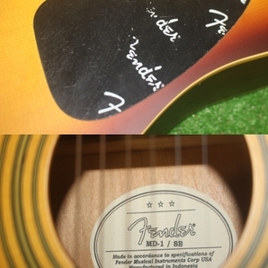 4049 Fender MD-1/SB フェンダー ミニアコースティックギターの画像5