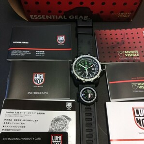 中古 LUMINOX ルミノックス RECON SERIES 8830 リーコン ナビゲーション コンパス付き クォーツ 腕時計 メンズ グリーン ブラックの画像5