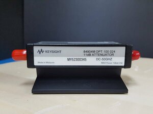 (NBC) Keysight 84904M プログラマブル・ステップ・アッテネータ (Opt. 100 024) 50GHz, 11dB Programmable Step Attenuator (中古 0345)