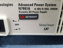 (NBC) 中古 Agilent N7951A アドバンスト・パワー・システム (Opt. 760) 0-20V / 0-50A, 1000W Dynamic DC Power Supply (0139)_画像2