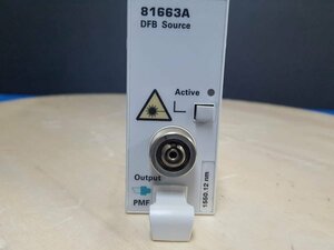 (NBC) Agilent 81663A DFB光源モジュール DFB Laser Source Module, Opt.155 (波長 1550nm) 中古 #2082