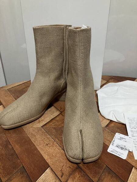 未使用品 メゾンマルジェラ Maison Margiela リネン 足袋ブーツ